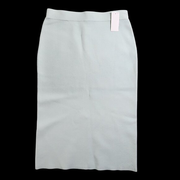 House Of Harlow 1960 Medium Knit Stretch Skirt Pastel Blue New With Tags - Picture 1 of 8